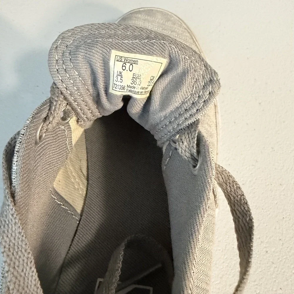 Vans Atwood Sneakers Size 6 Gray Low Top Textile Lace Up Shoes